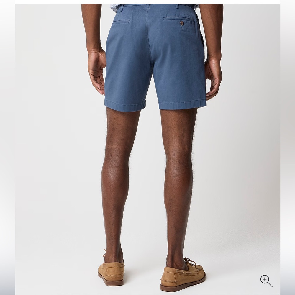 J crew Flex Chino Men's Casual Blue Chino Shorts pants size 33 New